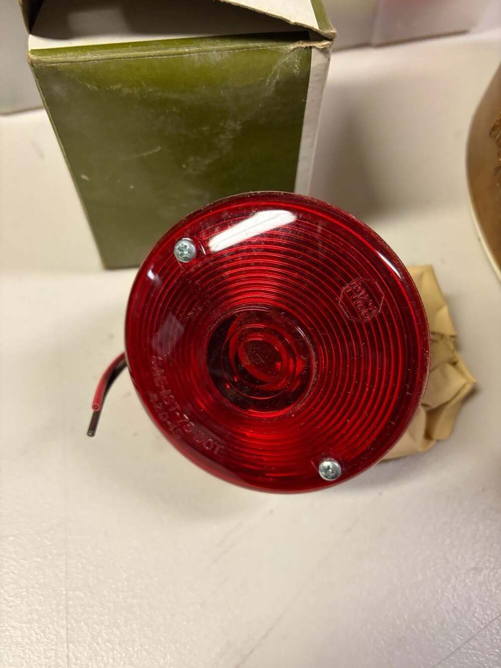 Vintage Peterson PM 428 Stud Mount Stop-Tail Light New Old Stock
